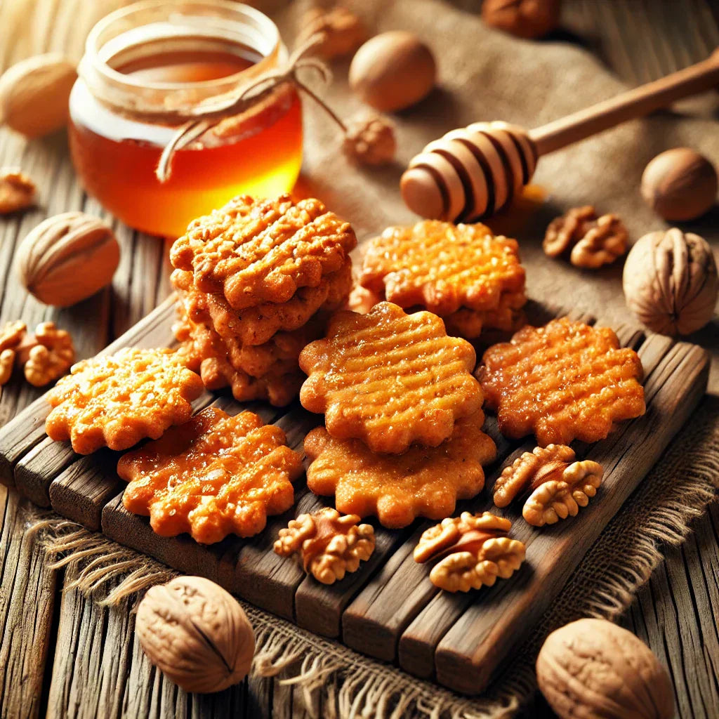 Croquants aux noix et au miel