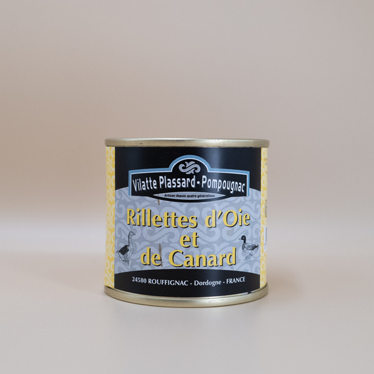 Rillettes d’oie et de canard 200 gr