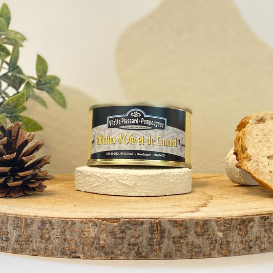 Rillettes d’oie et de canard 200 gr