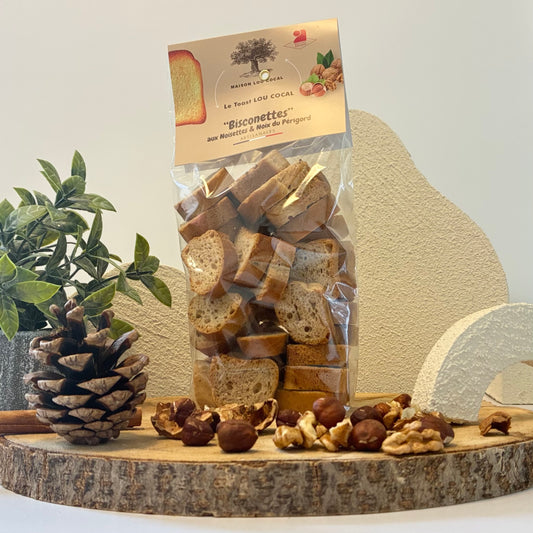 Mini biscottes "Noix & Noisettes" 150 g